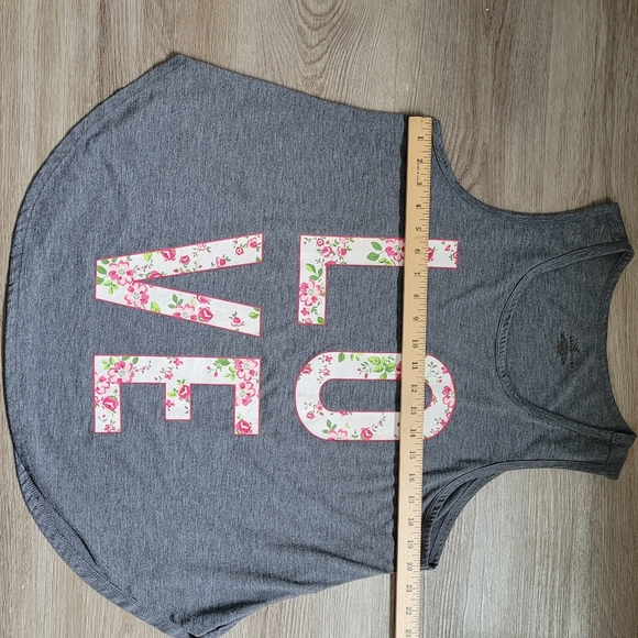 Love Floral Tank Top BOBBIE BROOKS Women's XL - Picture 4 of 6